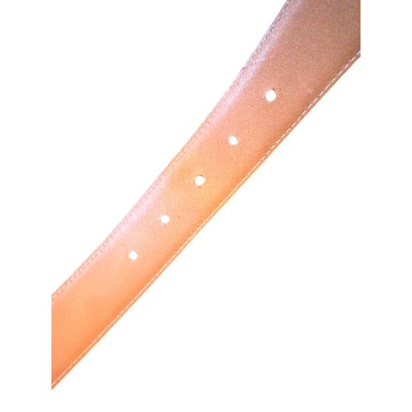 Allen Edmonds Mens Leather Belt Black Size 38 With Silver Buckle - Picture 6 of 6